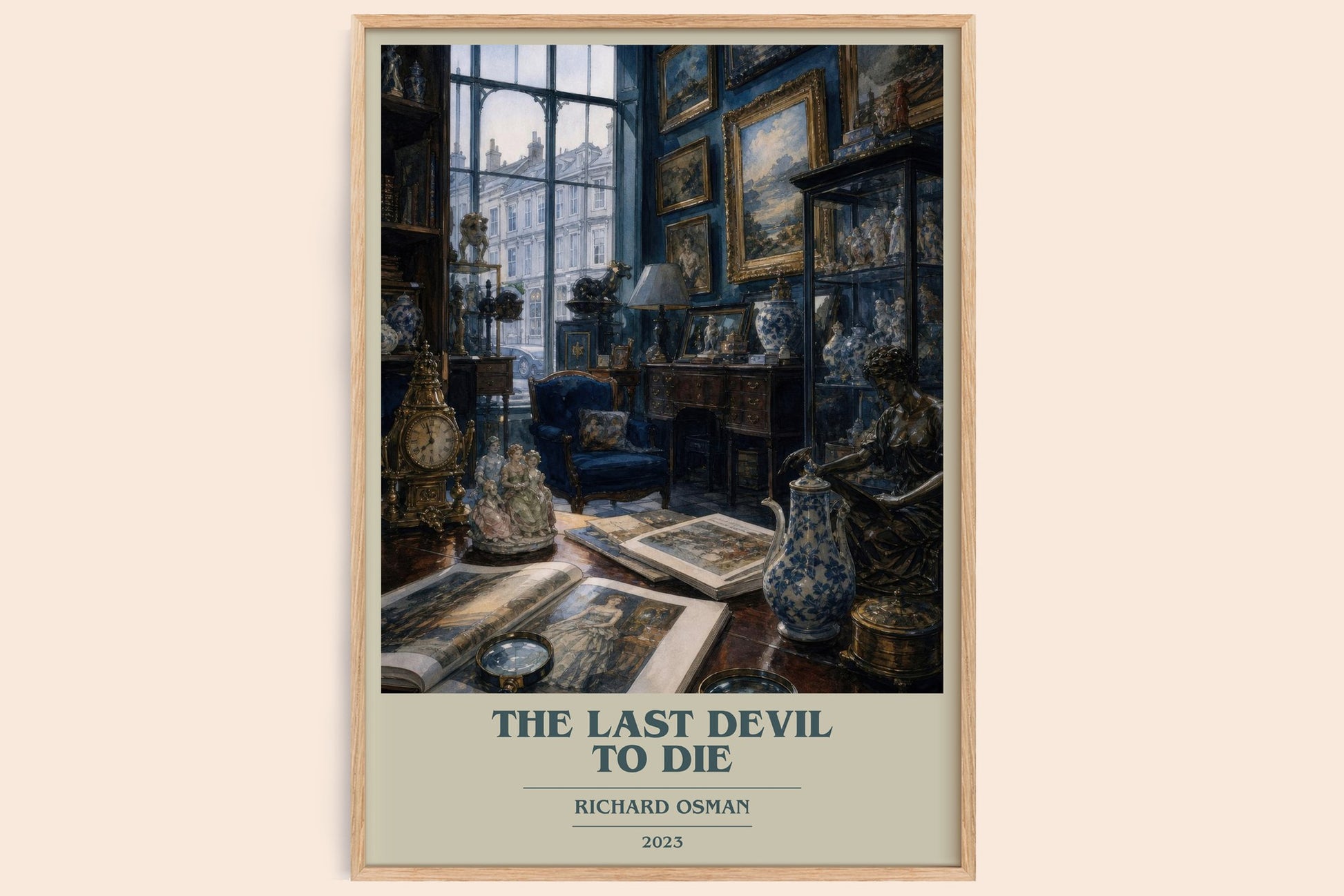 The Last Devil To Die book cover book poster by Richard Osman – framed literary art print