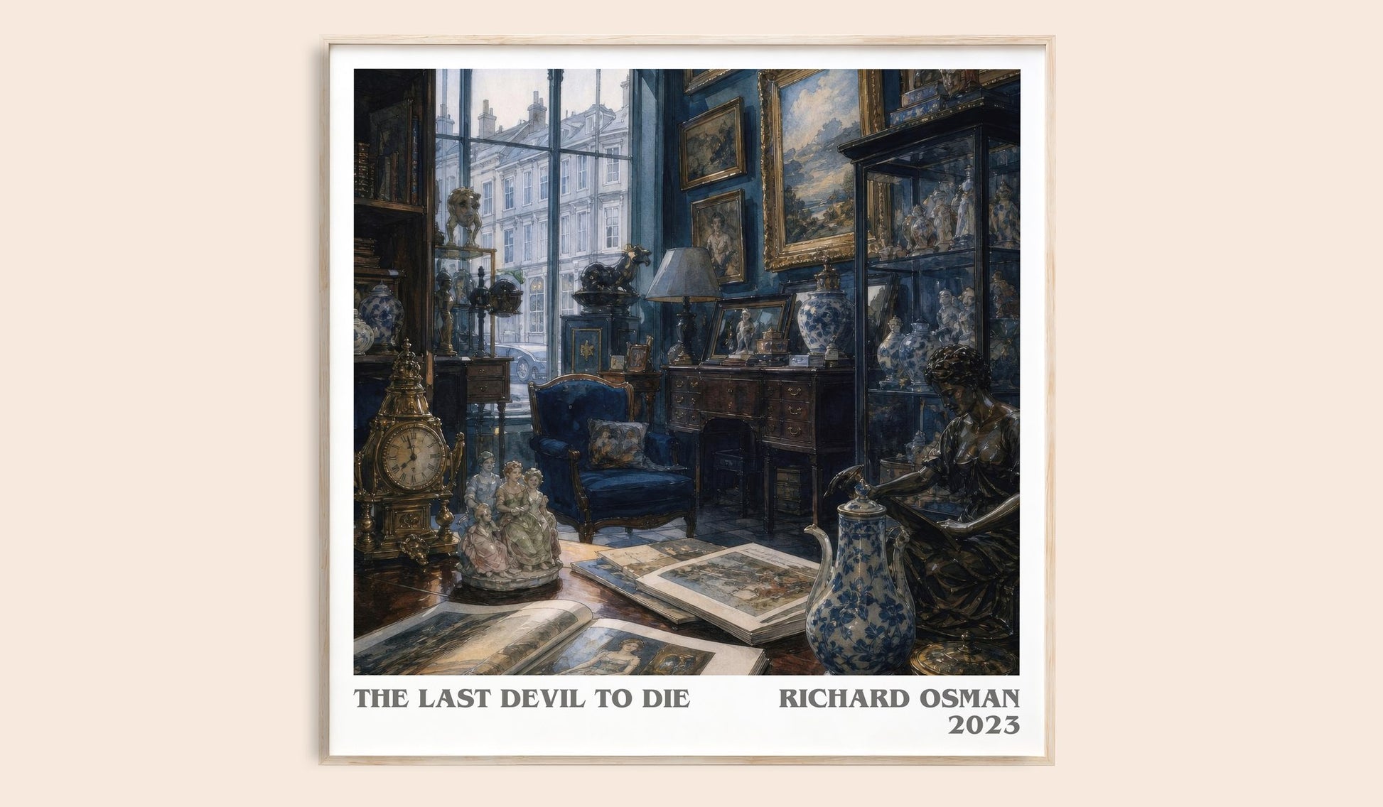 The Last Devil To Die literary book poster by Richard Osman – framed literary art print