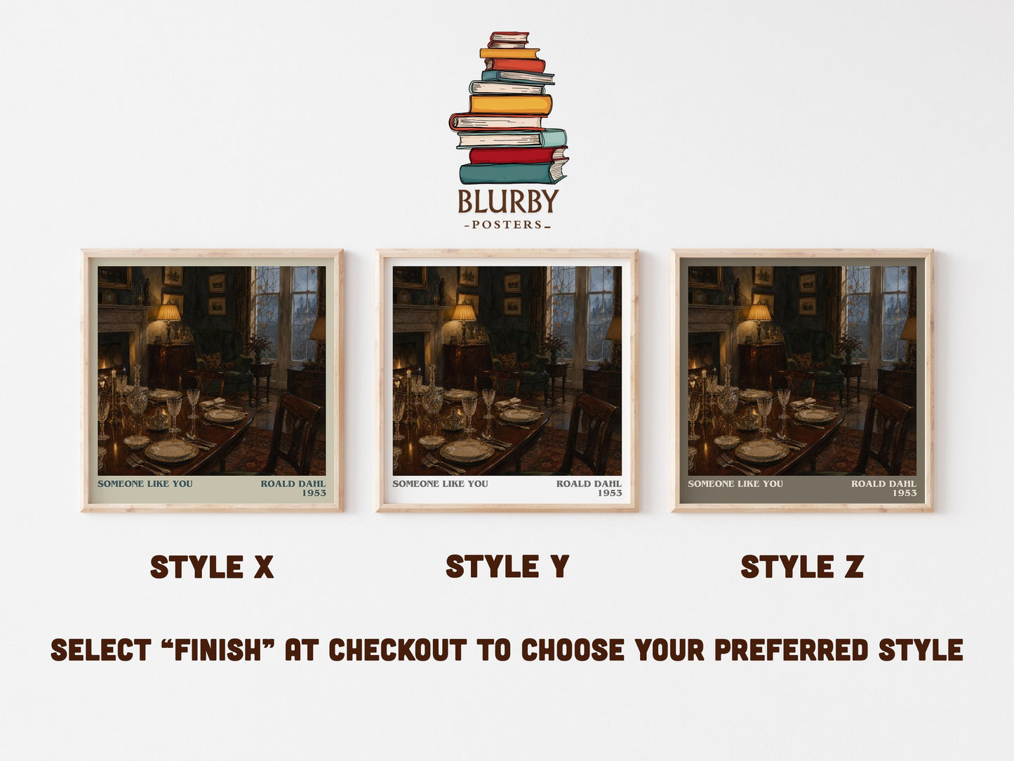 Someone Like You literary print in frame leaning in hallway – classic literature wall art