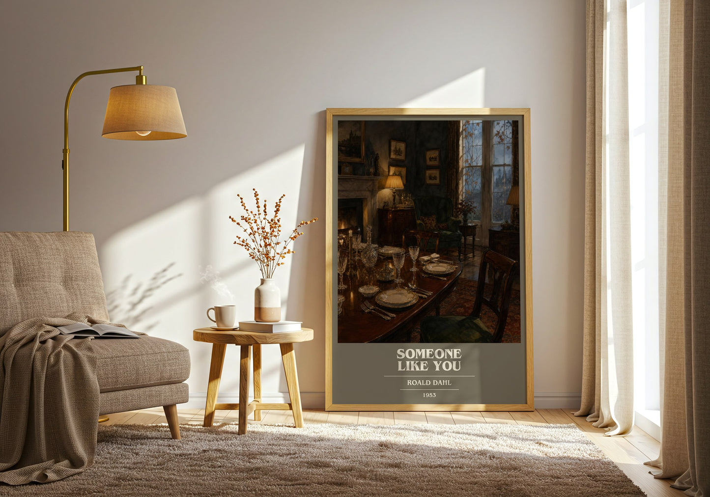 Someone Like You book cover print on bookshelf – Roald Dahl fan gift