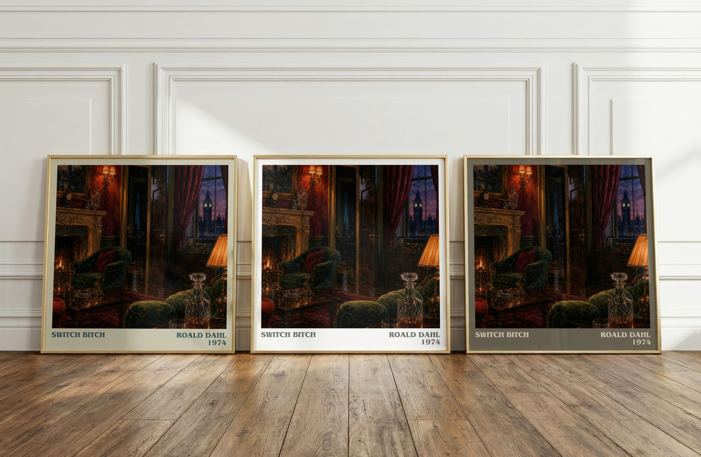Switch Bitch literary art print colour and style options – Roald Dahl book art