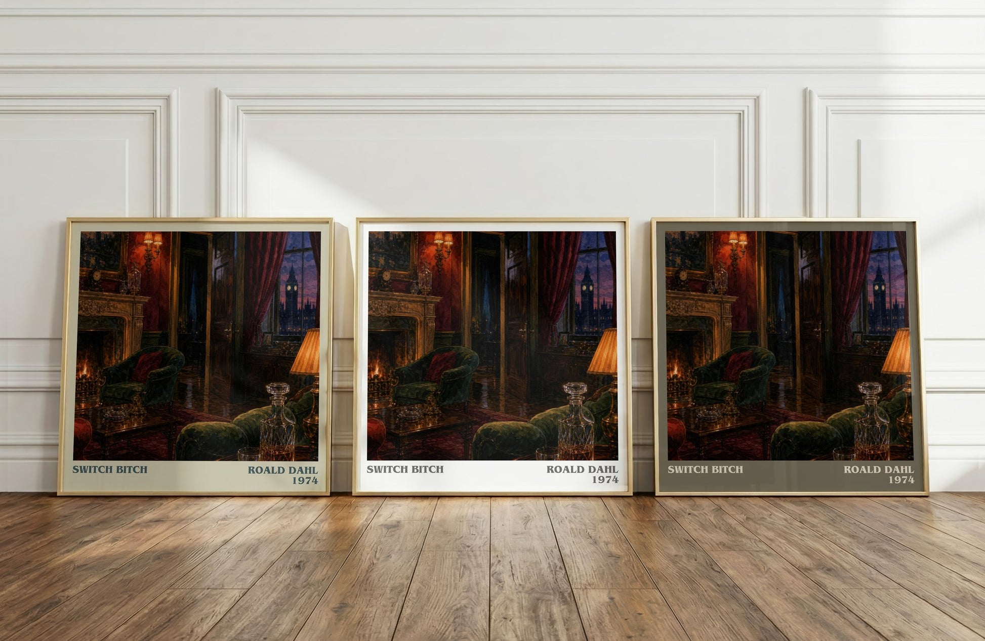 Switch Bitch literary art print colour and style options – Roald Dahl book art
