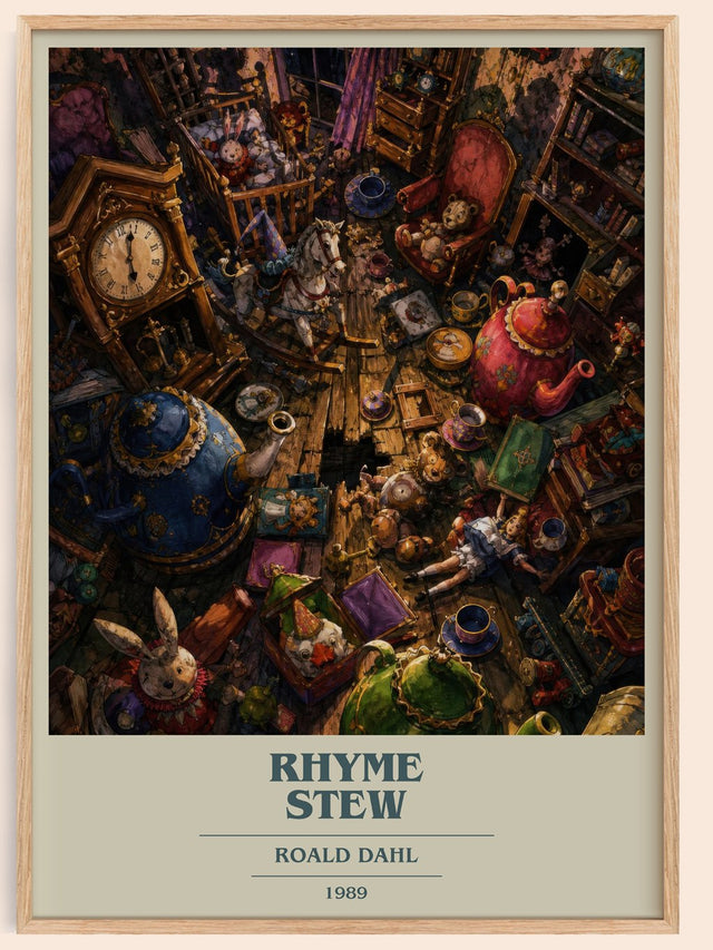 Rhyme Stew Book Cover Poster by Roald Dahl