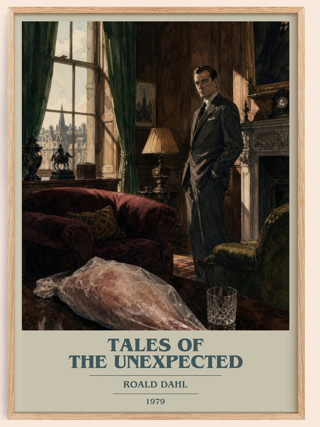 Tales Of The Unexpected Book Cover Poster by Roald Dahl