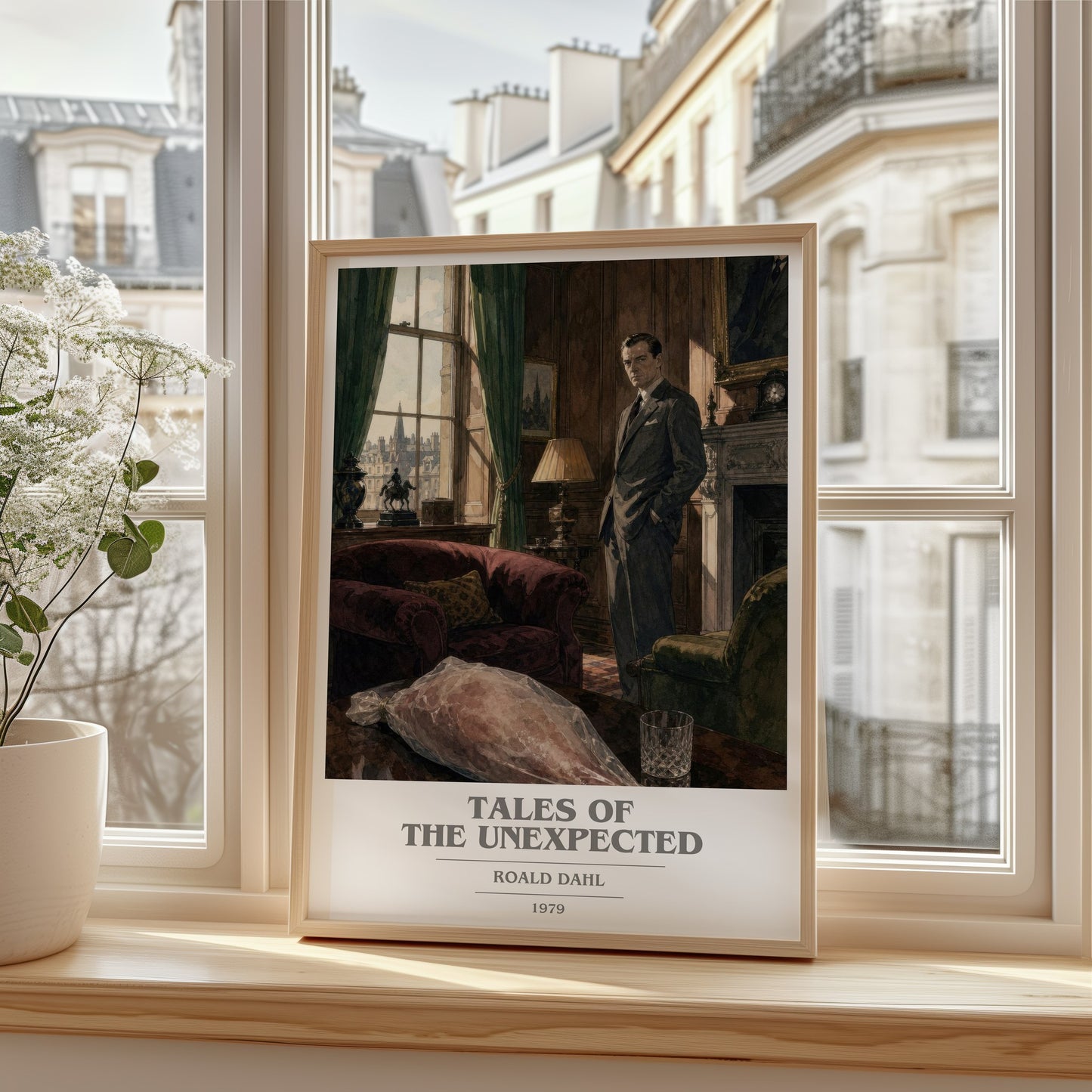 Tales Of The Unexpected book cover poster colour and style options – Roald Dahl book art
