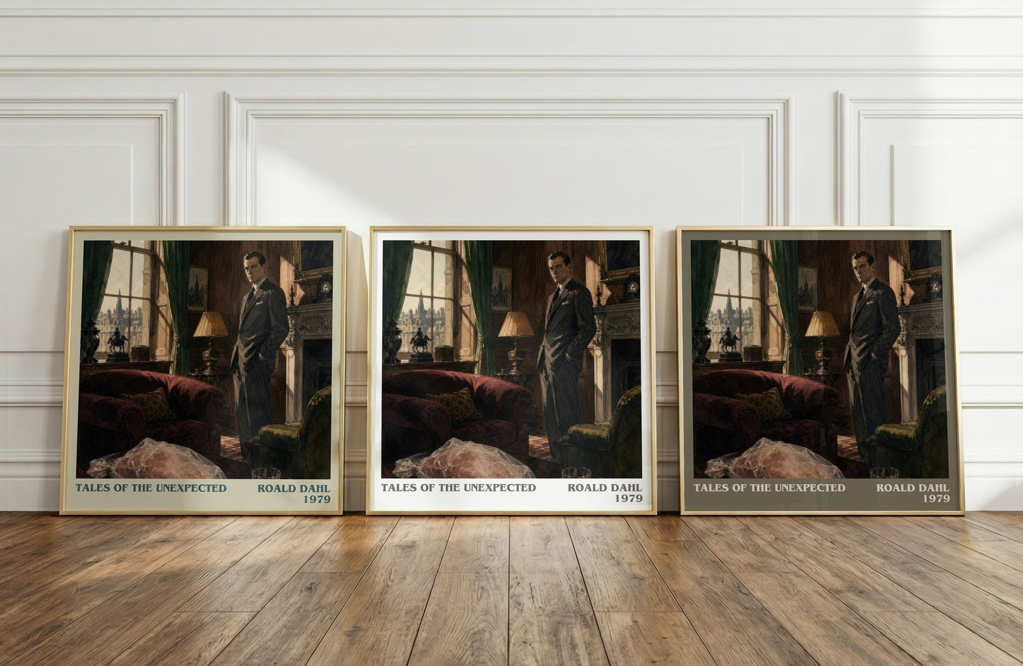 Tales Of The Unexpected literary art print colour and style options – Roald Dahl book art