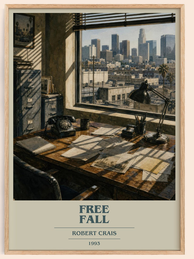 Free Fall Book Cover Poster by Robert Crais