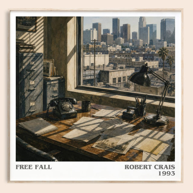 Free Fall Literary Art Print by Robert Crais