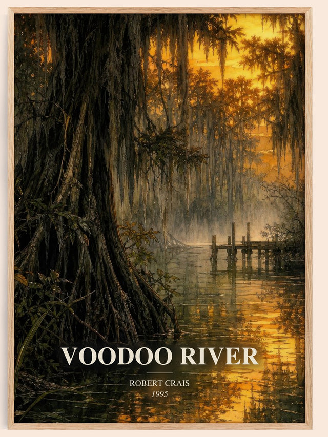 Voodoo River Book Watercolour Illustration by Robert Crais