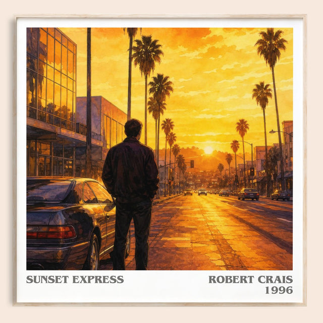 Sunset Express Literary Art Print by Robert Crais