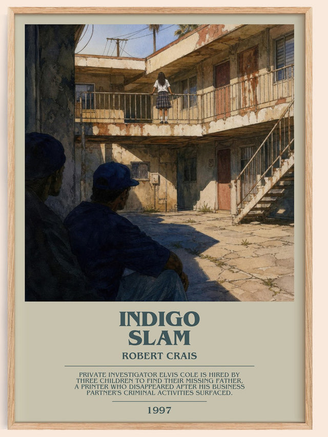 Indigo Slam Bookish Wall Art by Robert Crais