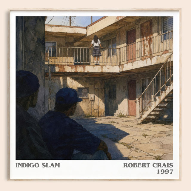 Indigo Slam Literary Art Print by Robert Crais