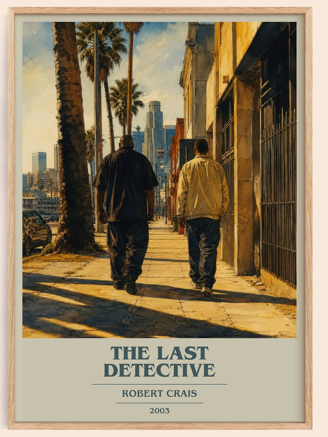 The Last Detective Book Cover Poster by Robert Crais