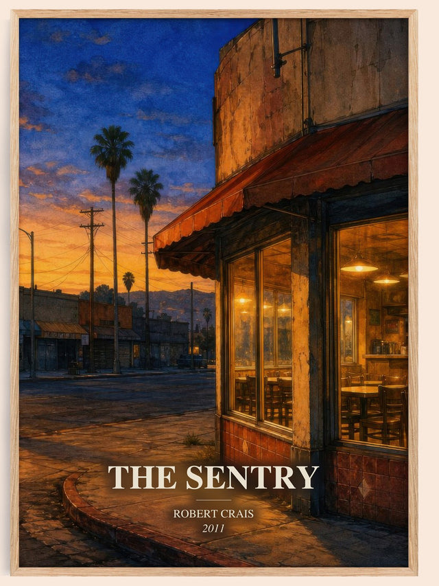 The Sentry Book Watercolour Illustration by Robert Crais