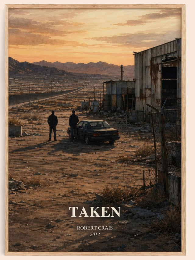 Taken Book Watercolour Illustration by Robert Crais