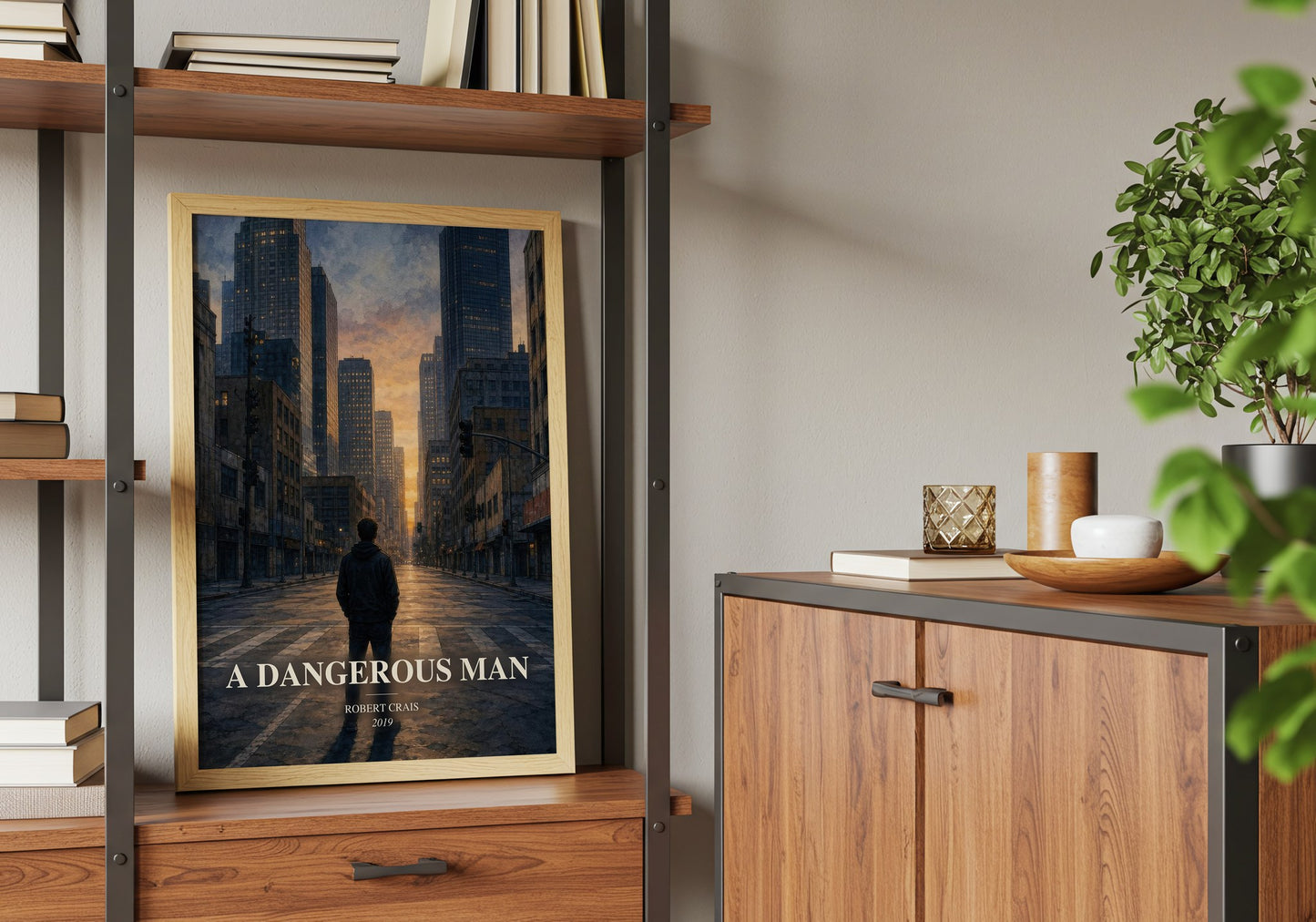 A Dangerous Man book watercolour illustration paper finish options – matte satin gloss