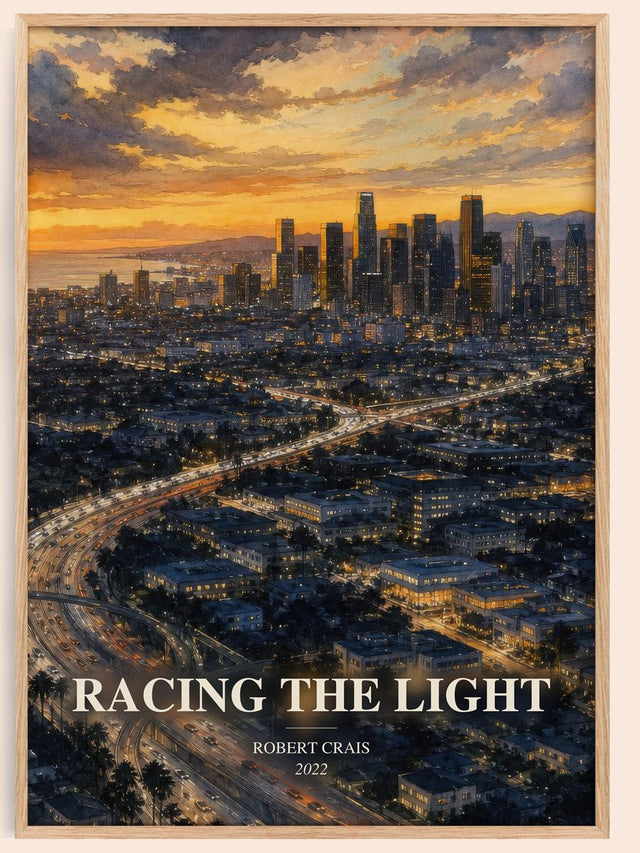 Racing The Light Book Watercolour Illustration by Robert Crais