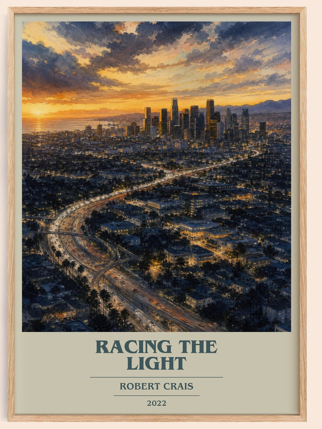 Racing The Light Book Cover Poster by Robert Crais