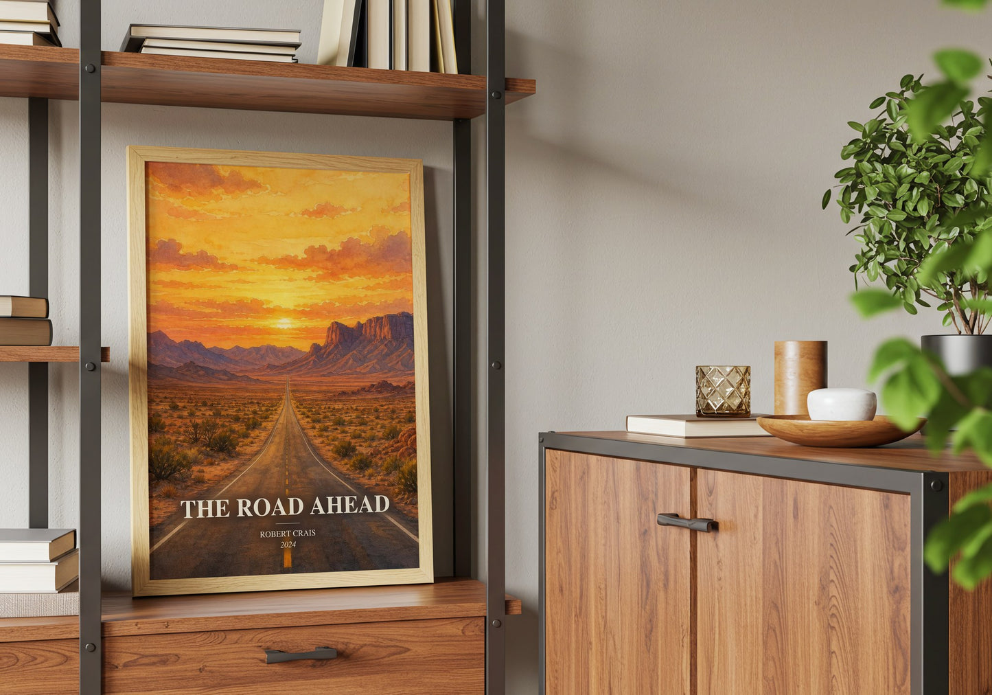 The Road Ahead book watercolour illustration paper finish options – matte satin gloss