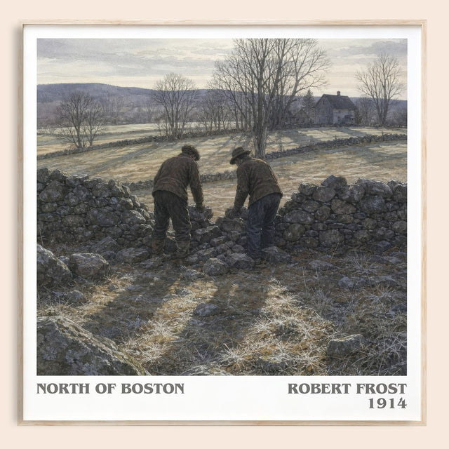 North Of Boston Literary Art Print by Robert Frost
