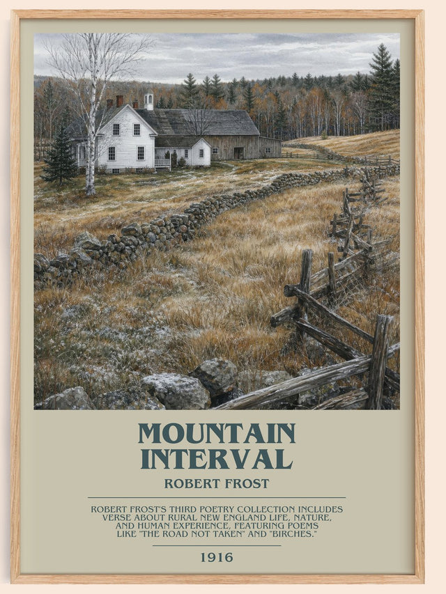 Mountain Interval Bookish Wall Art by Robert Frost