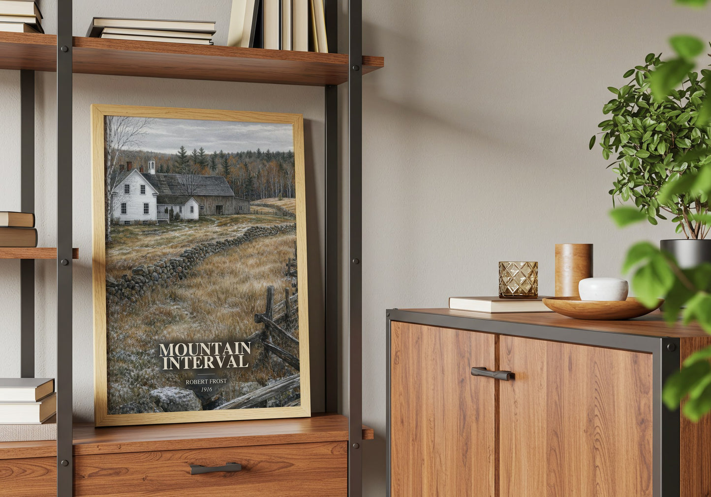 Mountain Interval book watercolour illustration paper finish options – matte satin gloss