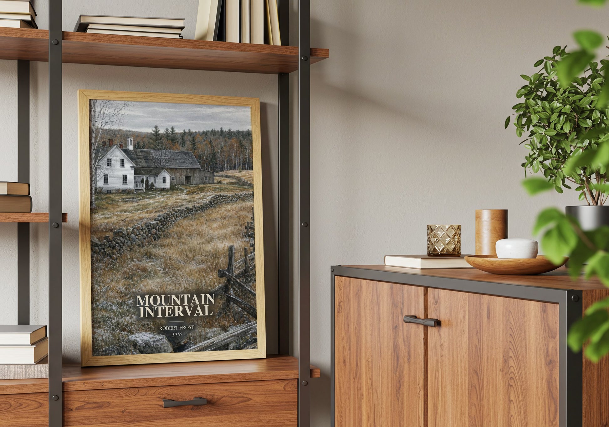 Mountain Interval book watercolour illustration paper finish options – matte satin gloss