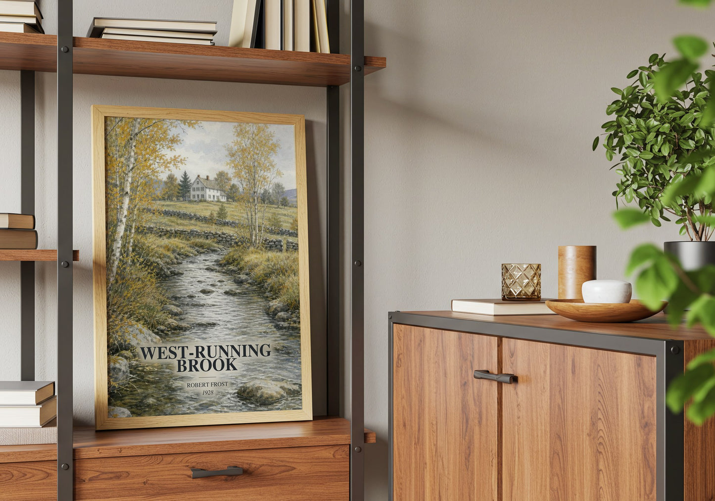 West-Running Brook book watercolour illustration paper finish options – matte satin gloss