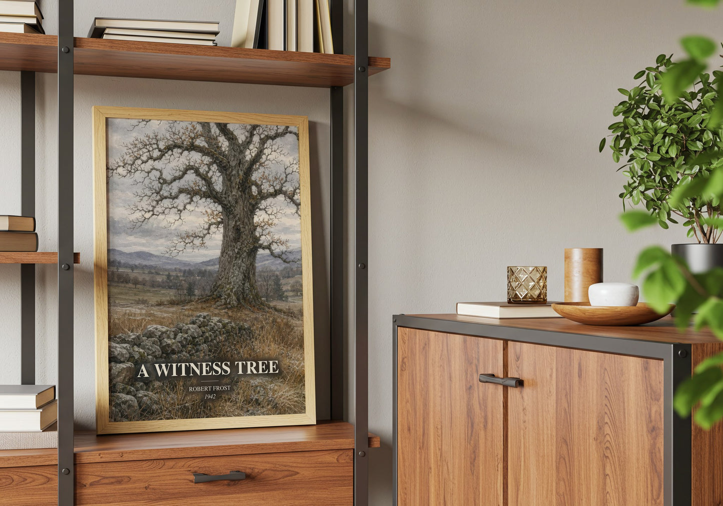 A Witness Tree book watercolour illustration paper finish options – matte satin gloss