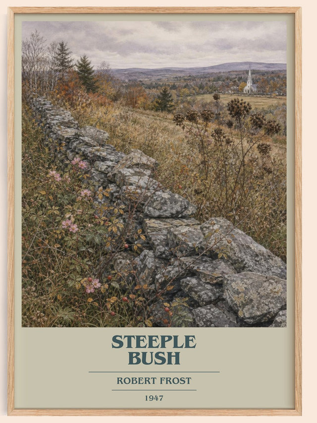 Steeple Bush Book Cover Poster by Robert Frost