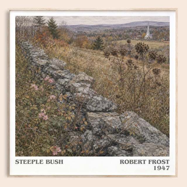 Steeple Bush Literary Art Print by Robert Frost