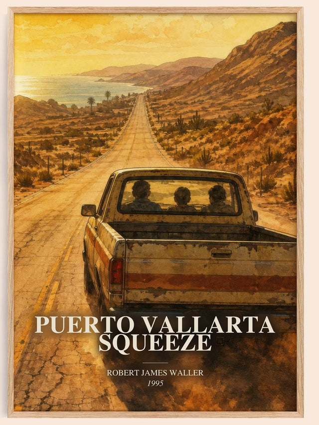 Puerto Vallarta Squeeze Book Watercolour Illustration by R. Waller