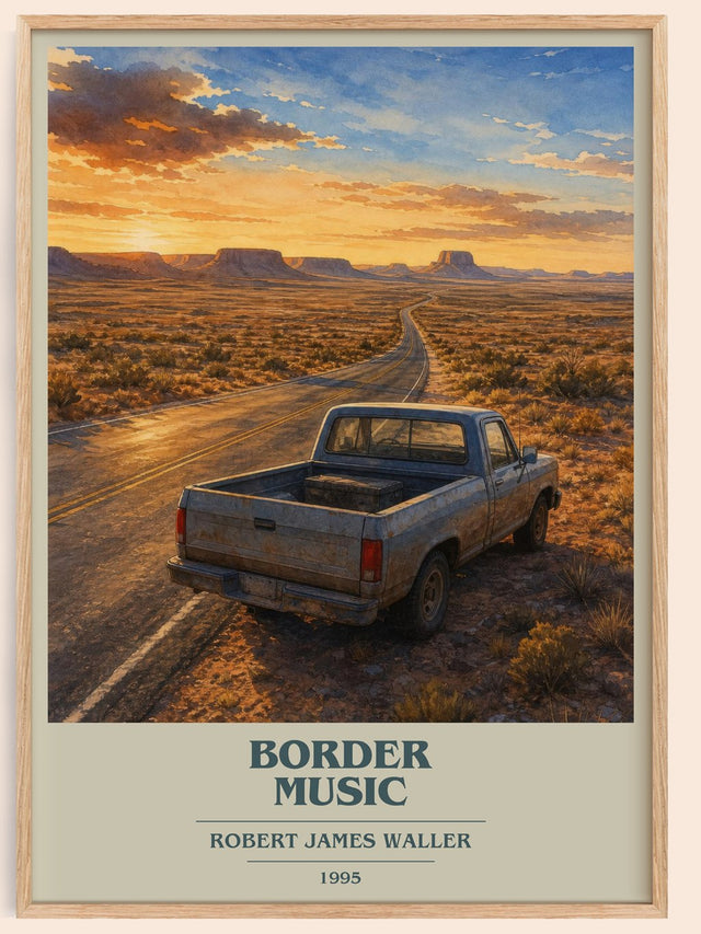Border Music Book Cover Poster by Robert James Waller