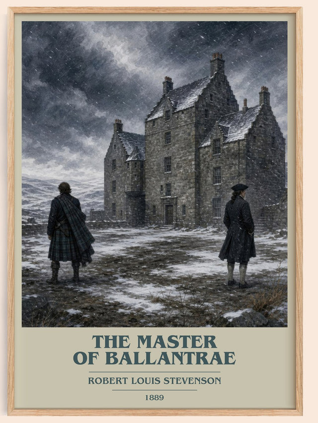 The Master Of Ballantrae Book Cover Poster by Robert Louis Stevenson