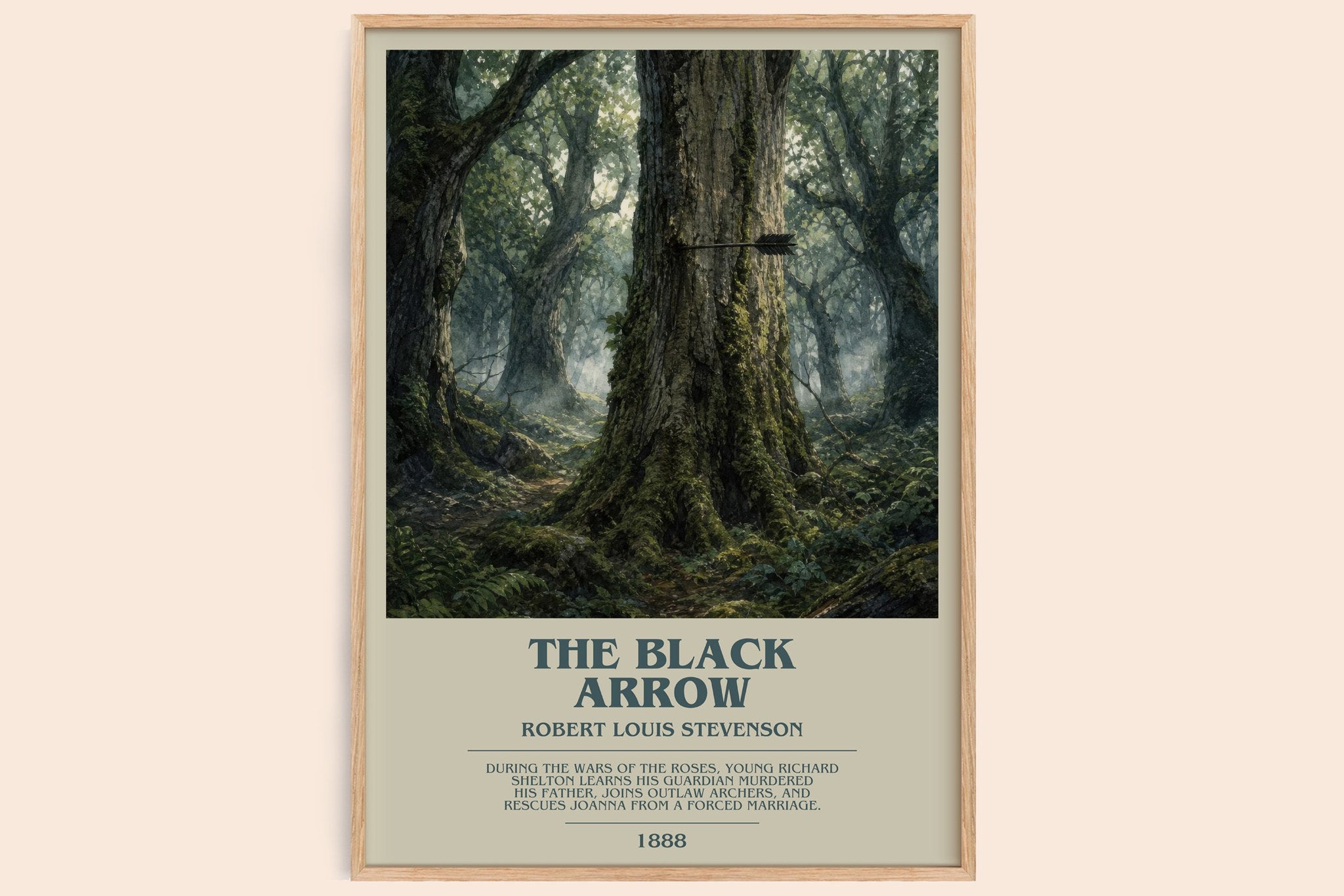 The Black Arrow Bookish Wall Art by Robert Louis Stevenson