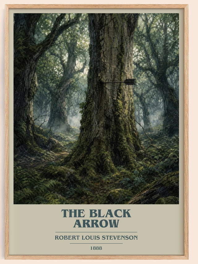 The Black Arrow Book Cover Poster by Robert Louis Stevenson