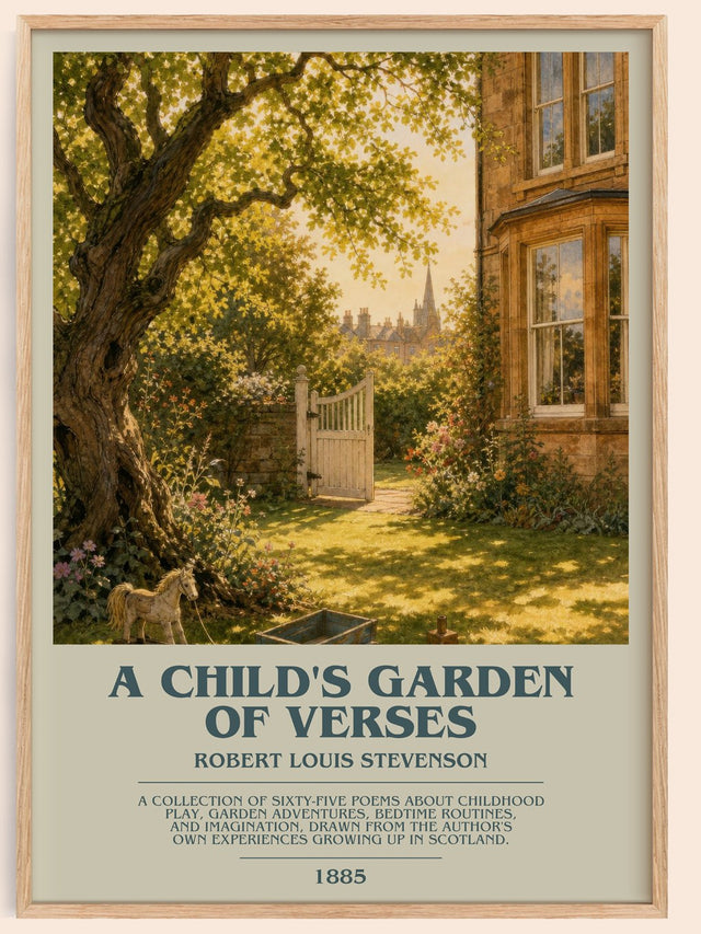 A Child'S Garden Of Verses Bookish Wall Art by Robert Louis Stevenson