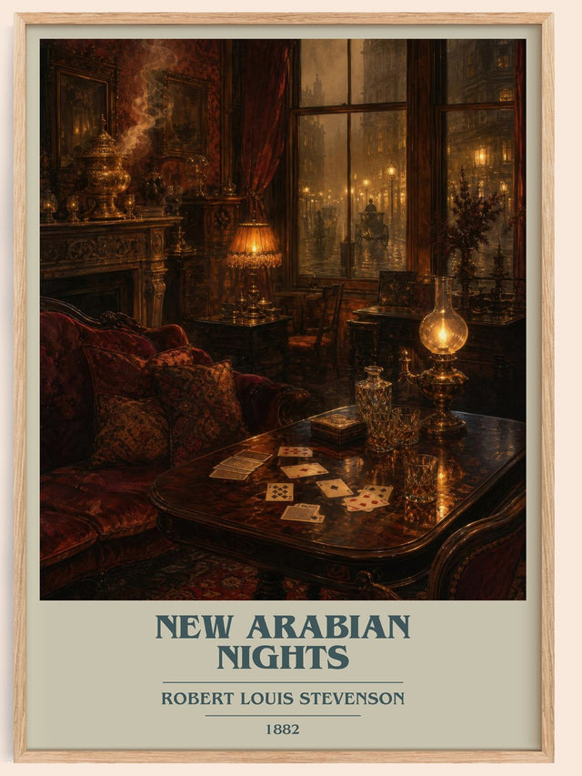 New Arabian Nights Book Cover Poster by Robert Louis Stevenson