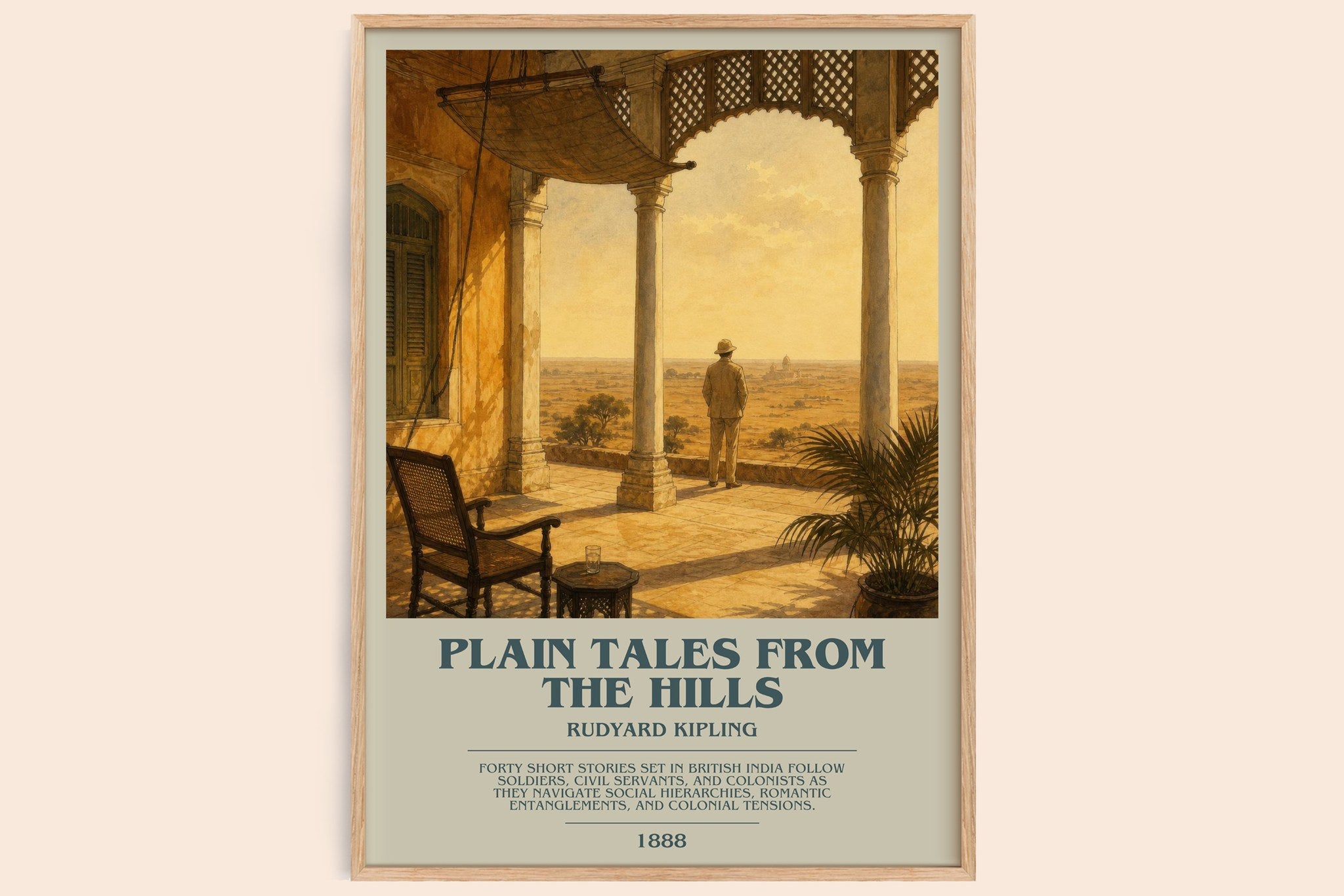 Plain Tales From The Hills Bookish Wall Art by Rudyard Kipling