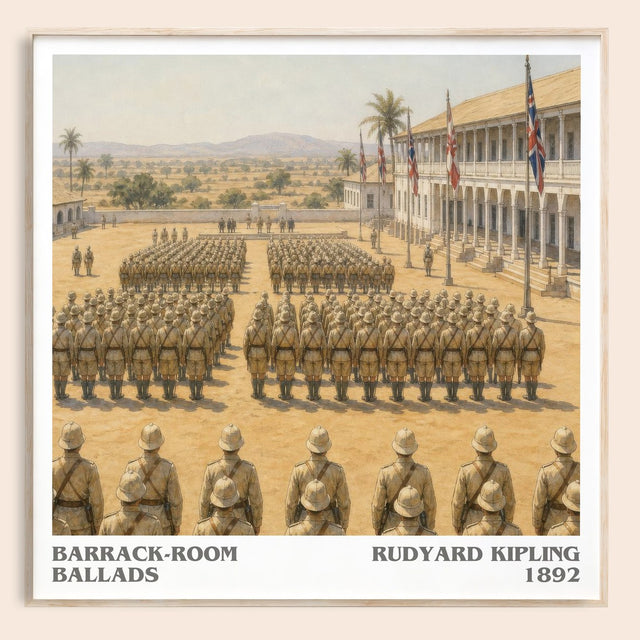 Barrack-Room Ballads Literary Art Print by Rudyard Kipling