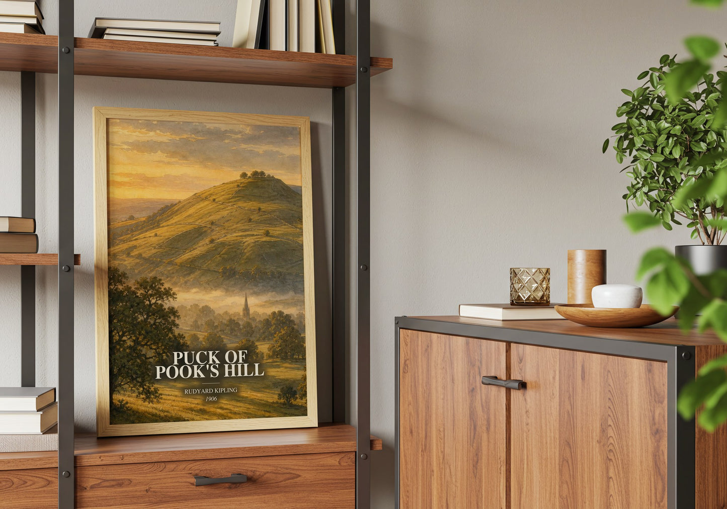 Puck Of Pook'S Hill book watercolour illustration paper finish options – matte satin gloss