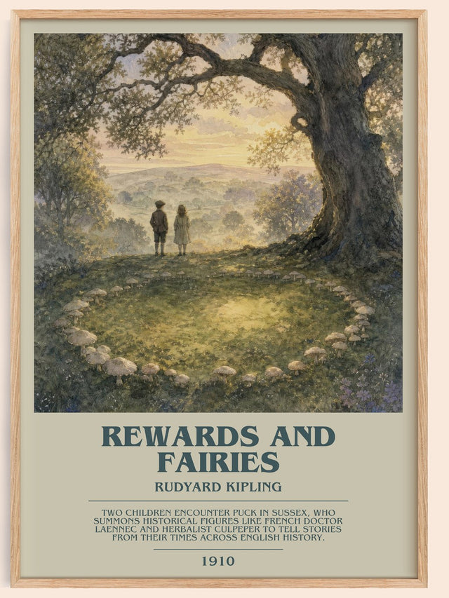 Rewards And Fairies Bookish Wall Art by Rudyard Kipling