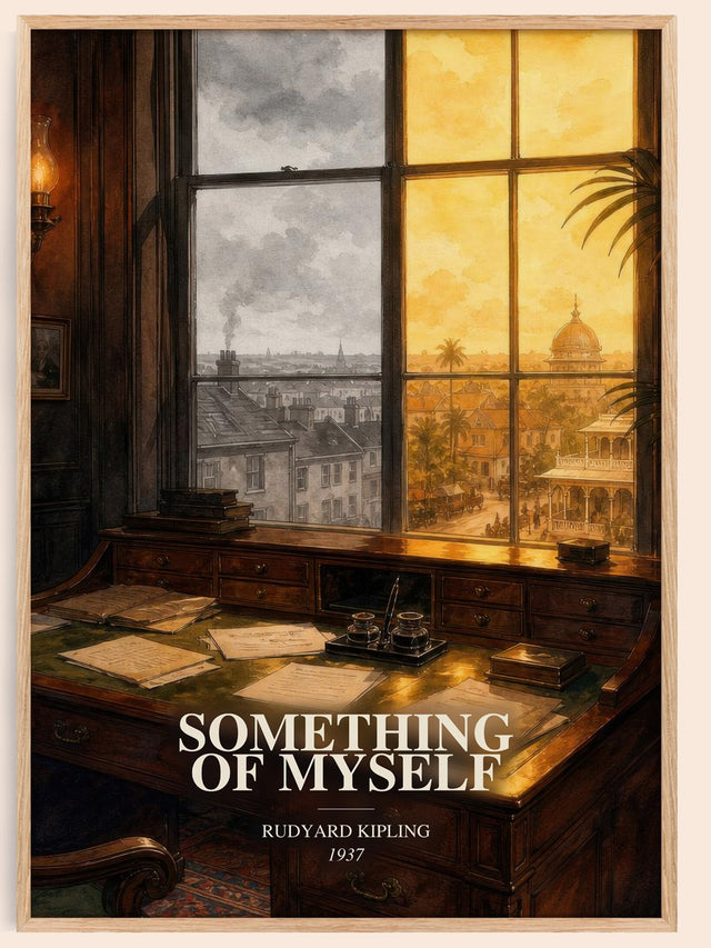 Something Of Myself Book Watercolour Illustration by Rudyard Kipling