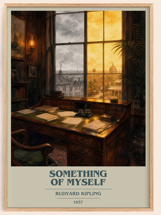 Something Of Myself Book Cover Poster by Rudyard Kipling