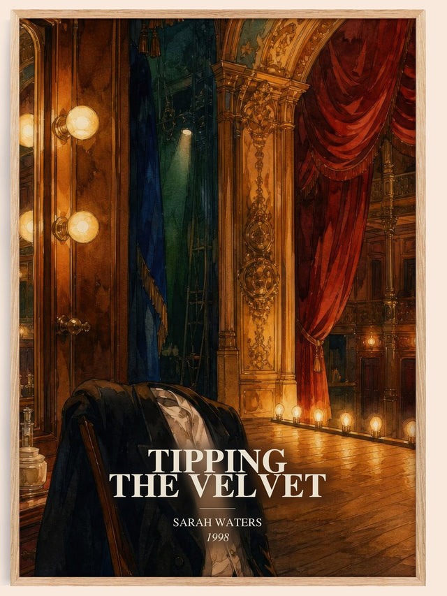 Tipping The Velvet Book Watercolour Illustration by Sarah Waters