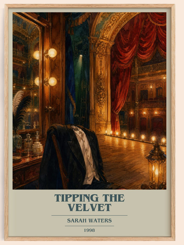 Tipping The Velvet Book Cover Poster by Sarah Waters
