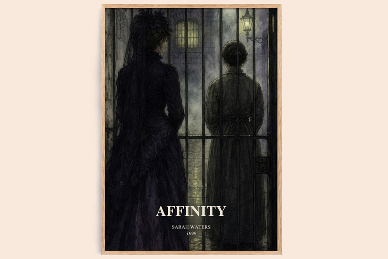 Affinity watercolour book poster by Sarah Waters – framed literary art print