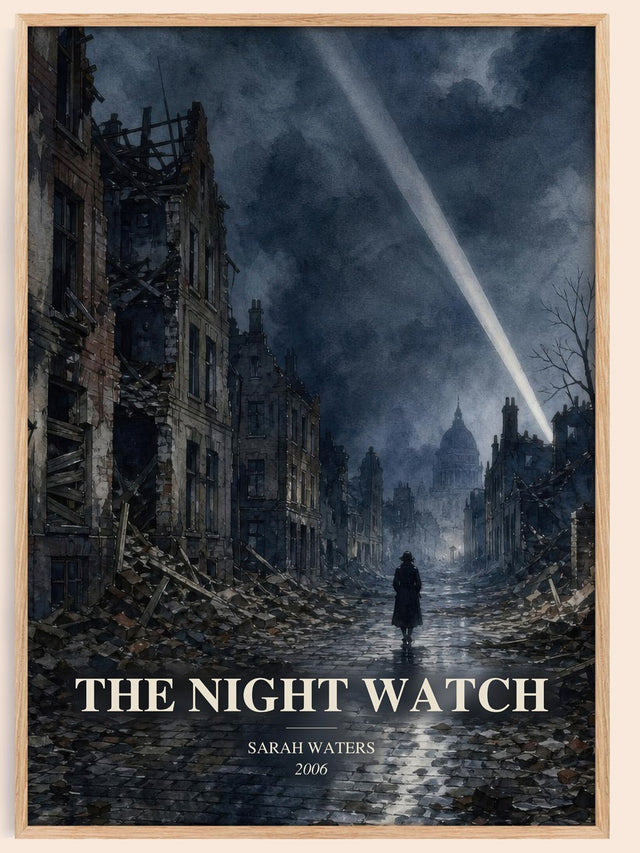 The Night Watch Book Watercolour Illustration by Sarah Waters