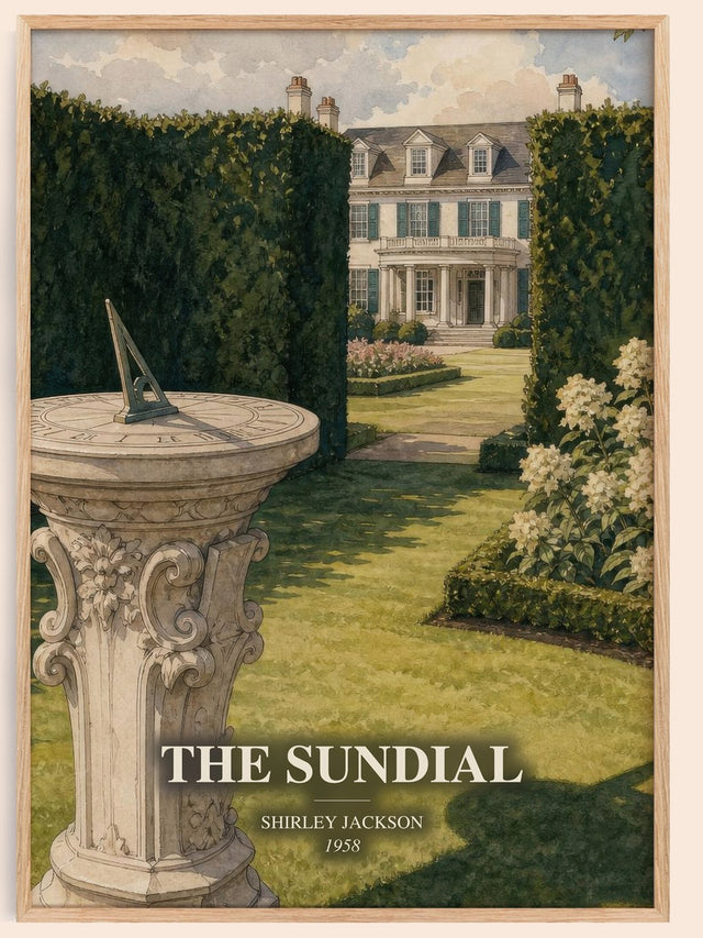 The Sundial Book Watercolour Illustration by Shirley Jackson