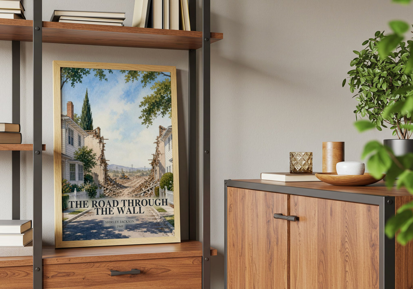 The Road Through The Wall book watercolour illustration paper finish options – matte satin gloss